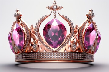 Wall Mural - Gemstone crown jewelry diamond.