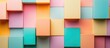 © MetaPixel - Colorful geometric background of stacked and layered pastel boxes with copy space for text placement