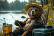 © Alexandre - Ours tranquille péchant