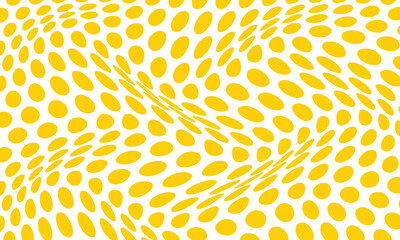 Wall Mural - abstract yellow dot wave pattern suitable for background.