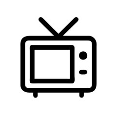 Aufkleber - TV Vector Icon for Entertainment and Media Representation