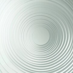 Poster - Circular patterns spiral inward creating a sense of depth and tranquility in a minimalistic design. Generative AI