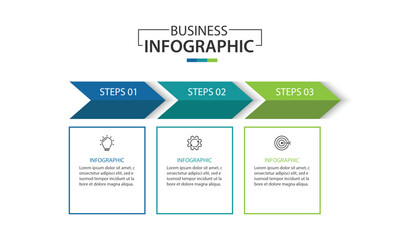 Wall Mural - 2 steps infographics design template - graph, workflow layout, brochure, report, presentation, vecto
