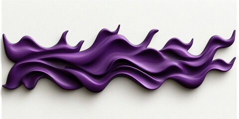 Wall Mural - Abstract Purple Liquid Flowing Design Elegant Modern Art wave rich deep dark paint fluid shiny color