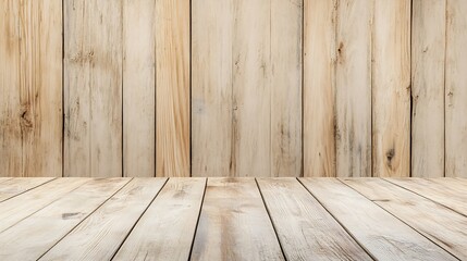 Poster - Natural Wooden Plank Floor with Warm Texture Ideal for Rustic or Modern Interior Design : Generative AI
