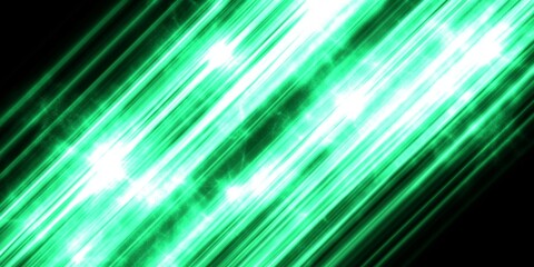 Wall Mural - Abstract Green Light Streaks Dynamic Energy Background Design art neon lines speed power shiny space