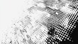 © TKMedia - Abstract Halftone Dot Pattern Background: Monochrome Texture with Gradient Effect.