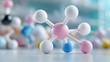 © tugkiara - Molecular Structure Lab Research Science Background