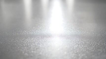 Wall Mural - sparkling silver surface with bright light reflections