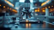 © Linus - A microscope is focused on a small object