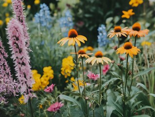 Close-up of planting flowers garden maintenance photography