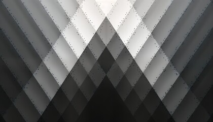 Fototapete - Abstract black, white pattern with repeating triangle shapes. Geometric, minimalist design. Stylish graphic pattern suitable for wallpaper or background. Design with modern vibe. Creative illustration