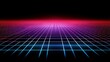 © Penatic Studio - Retro Grid Pattern Digital Landscape Design