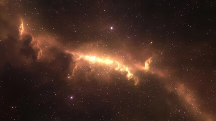 Wall Mural - Vibrant nebula clouds and twinkling stars create a stunning deep space background, inspiring awe and peace in a cosmic scene, nebula clouds, celestial. Cosmic Serenity. Illustration