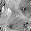 © siriwan - A zebra print background with black and white stripes