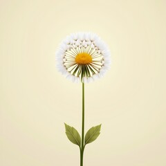 Canvas Print - A yellow-flowered plant with white petals, often considered a weed