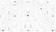 © สุรีย์ฉาย เกษรมาลา - Geometric background and high tech circuit board connection system