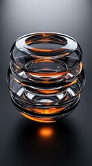 Wall Mural - abstract glass design. ai.