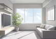 © Tatton - Modern living room design urban apartment interior image bright environment aesthetic viewpoint