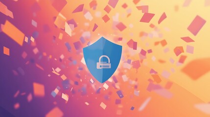 Fototapete - A vibrant infographic-style digital artwork showcasing creative design elements and modern aesthetics, ideal for visual communication projects.
