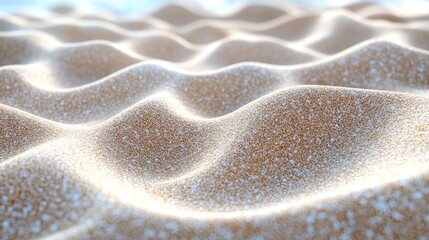 Canvas Print - Sandy beach texture, waves, sunlight, background blur, website