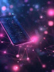 Leinwandbilder - Conceptual illustration showcasing mobile app development processes and creativity.