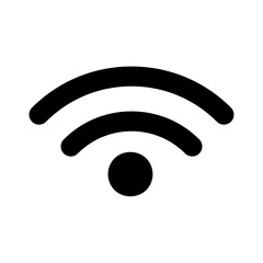 Wall Mural - Wifi icon in glyph style