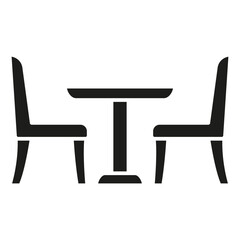 Wall Mural - Seat icon in glyph style