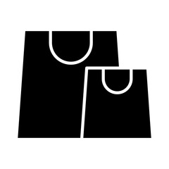 Sticker - Shopping icon in glyph style