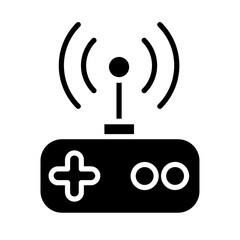 Wall Mural - Remote control icon in glyph style