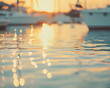 © DeepView - Sunset Reflection on Water with Blurred Yachts