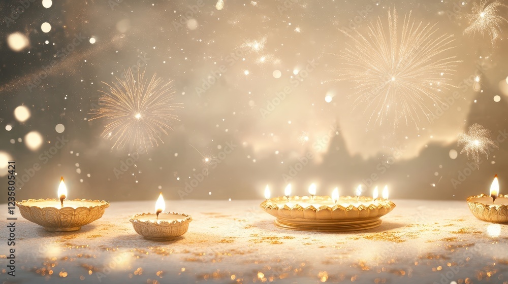 Banner design for diwali festival and podium,Diwali light decoration ...