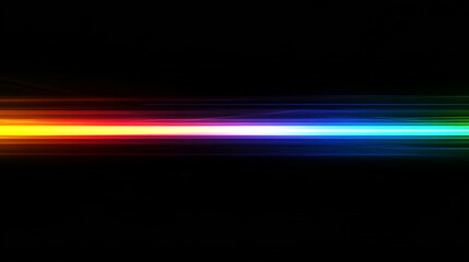 Wall Mural - Abstract rainbow light beams shining in a dark background