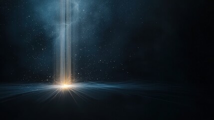 Wall Mural - a dark sky with a bright light shining through it