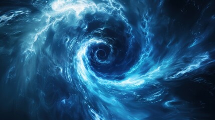 abstract black hole with a swirling nebula abstract space with a black hole and dark matter
