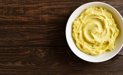 Wall Mural - Mashed potatoes, boiled puree