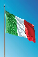 Wall Mural - A Vector of Italy Flag Fly