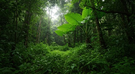 Wall Mural - forest in the morning