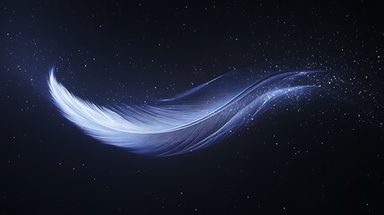 Wall Mural - Abstract feather, space, celestial, ethereal, artistic, visual, design, background, image, possible use in advertising