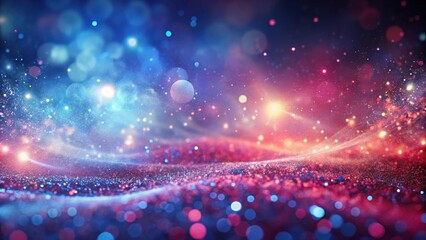 Aufkleber - A shimmering abstract background with twinkling lights and a vibrant color palette, perfect for festive and celebratory designs.