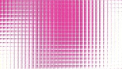 Fototapete - Animated mosaic pink glass gradient, seamless loop background. 4k loop pink tile mosaic background