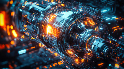 Wall Mural - generic abstract technology device
