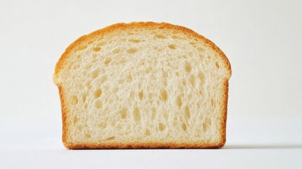 Wall Mural - A slice of bread sits on a table