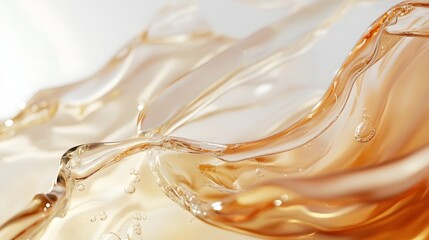 Fototapete - A captivating abstract digital artwork showcasing the mesmerizing fluid motion of warm vibrant tones swirling undulating and flowing in a captivating display of dynamic energy and movement