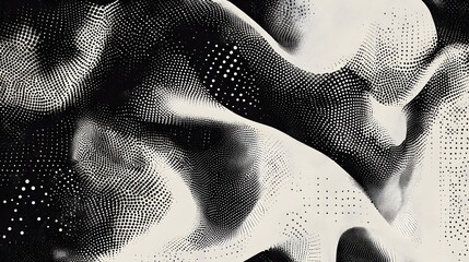 Poster - A captivating digital abstract artwork featuring a visually stunning display of dynamic geometric patterns fluid transformations and a mesmerizing sense of depth and movement