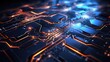 © evening_tao - Futuristic Electronic Circuit Board Close-Up