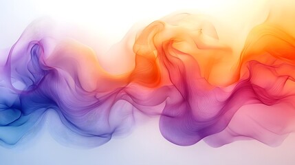 Fototapete - Mesmerizing Fluid Waves of Vibrant Prismatic Color and Light