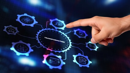 transformation and digitalization technology and business concept
