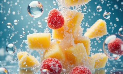 Sticker - Fresh fruit with sugar and bubbles