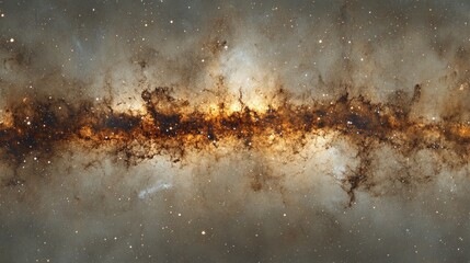 Wall Mural - Large Galaxy with Long Star Line